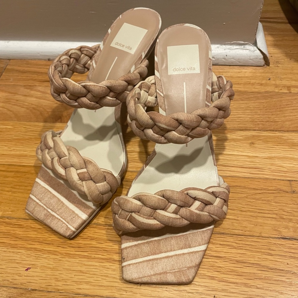 Dolce Vita braided block heel sandals